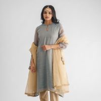 Aasmani Kurta with Pant and Dupatta (Set of 3)