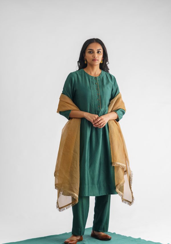 Mishika Kurta with Pant and Dupatta (Set of 3)