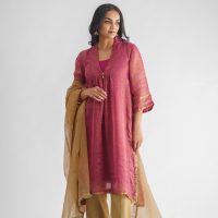 Rim jhim Kurta with Pant and Dupatta (Set of 3)