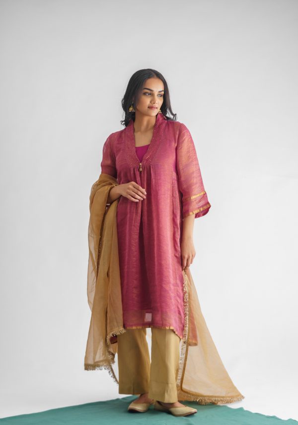 Rim jhim Kurta with Pant and Dupatta (Set of 3)