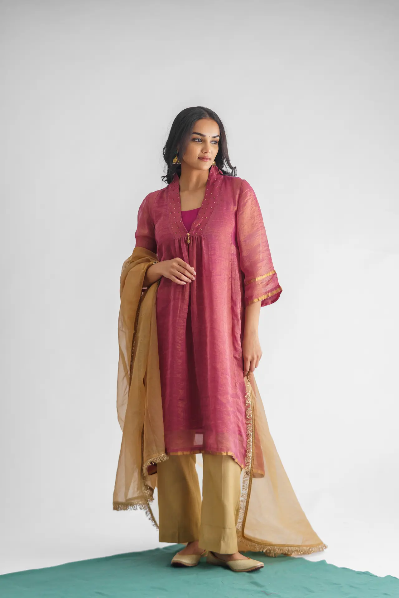 Rim jhim Kurta with Pant(Set of 2)