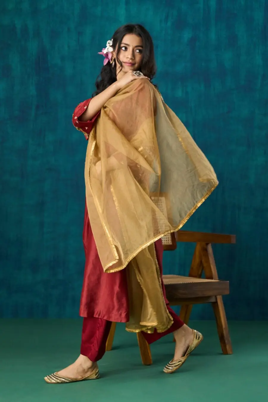 Antique Gold Dupatta