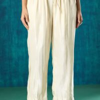 Off White Gajji Silk Pant