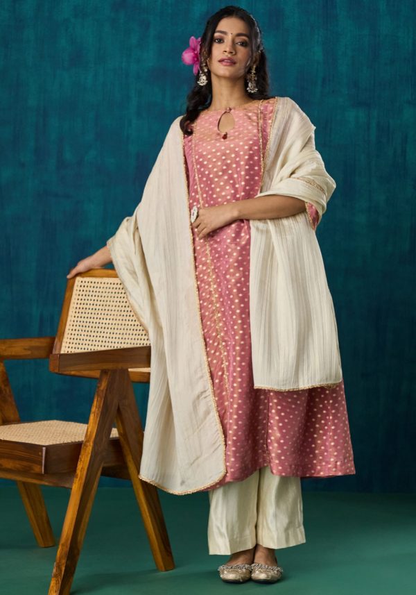 Amala Kurta With Pants And Dupatta(Set of 3)