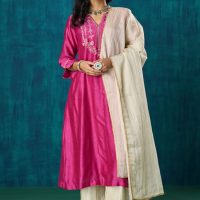 Charvi Kurta With Pants And Dupatta(Set of 3)