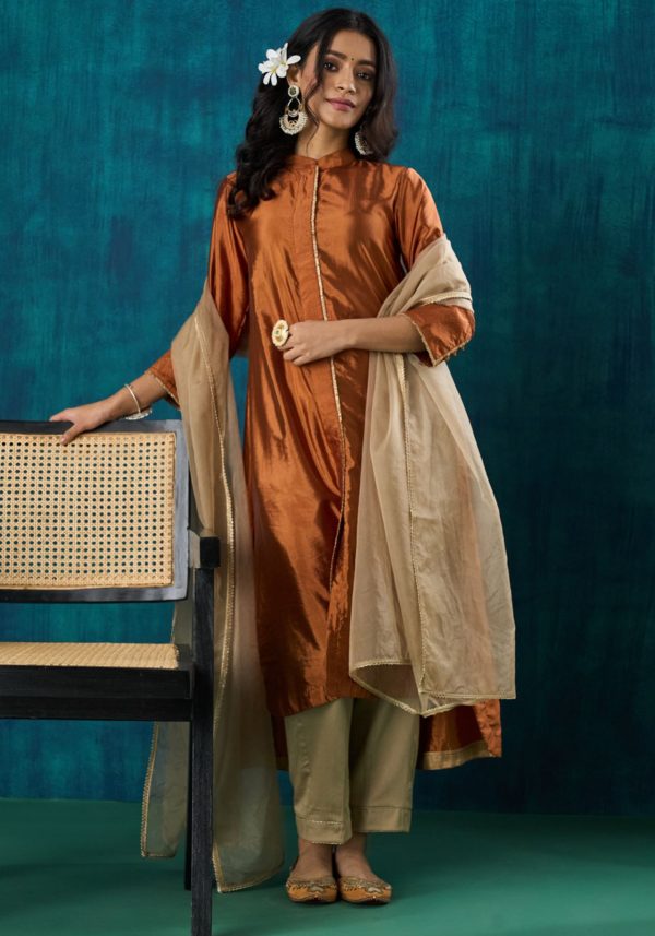 Sanika Kurta With Pants And Dupatta(Set of 3)