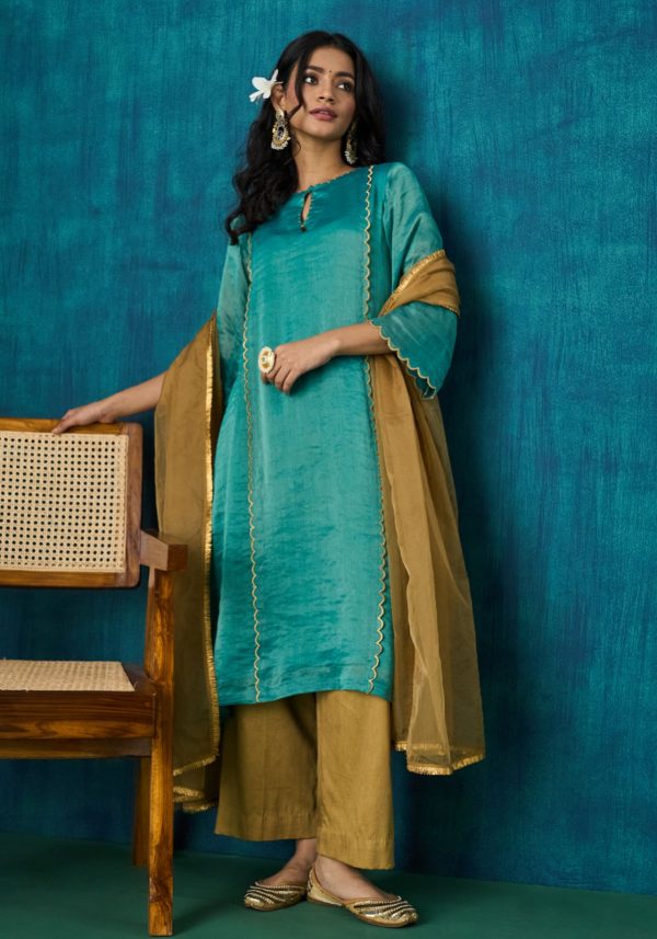 Advika Kurta With Pants And Dupatta(Set of 3)