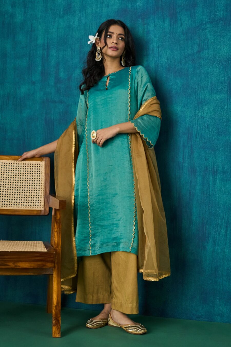 Advika Kurta With Pants And Dupatta(Set of 3)