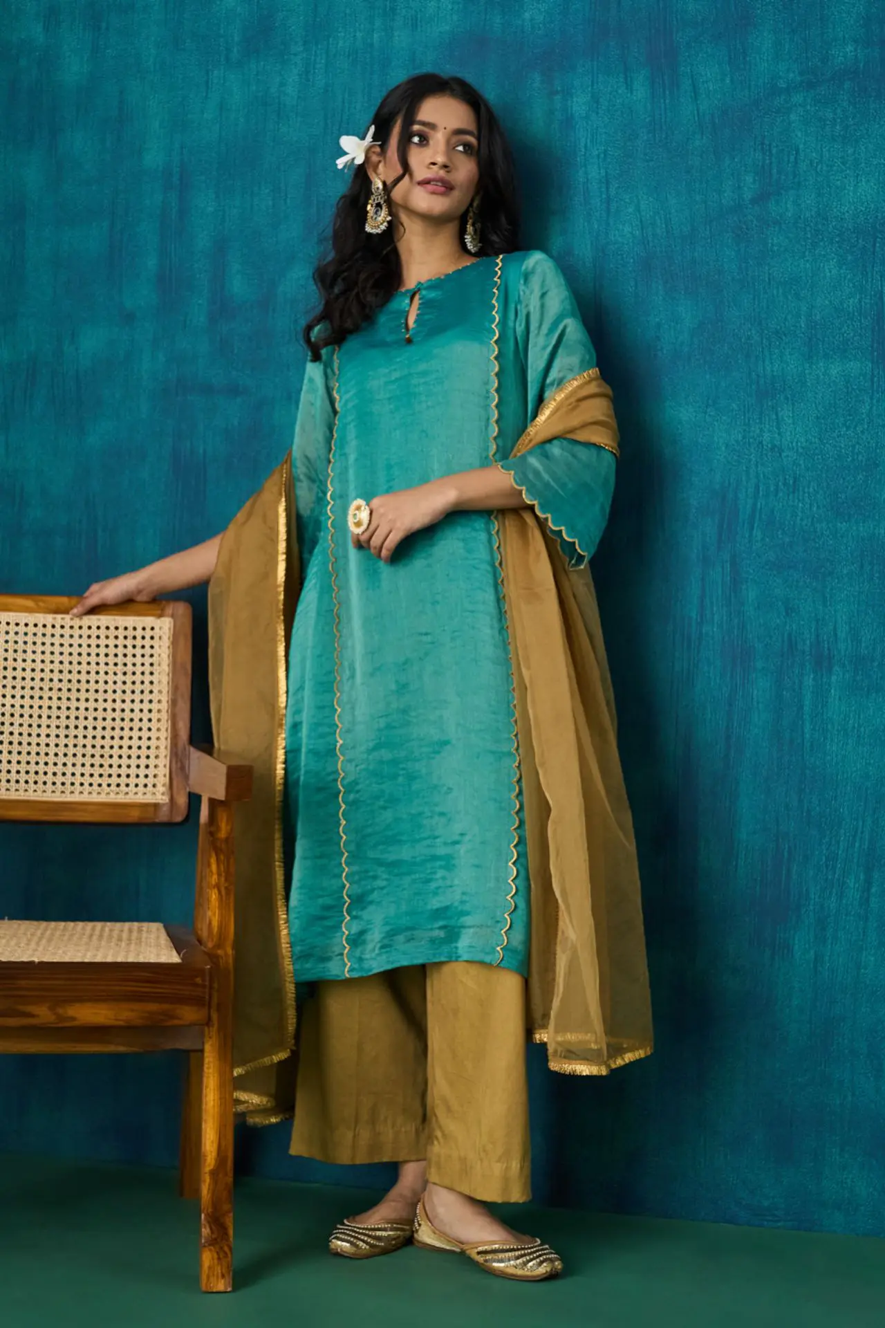 Advika Kurta With Pants And Dupatta(Set of 3)