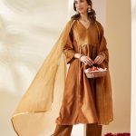 Brown Kota Tissue Dupatta
