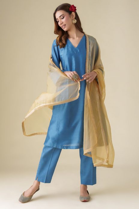 Pants And Dupatta(Set Of 4)